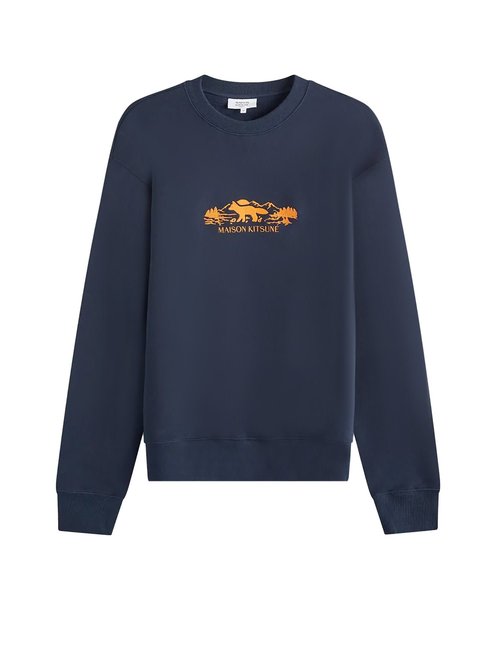 MaisOn Kitsuné CottOn Sweatshirt With Embroidered Logo On The FrOnt - NM00308KM0307_P480