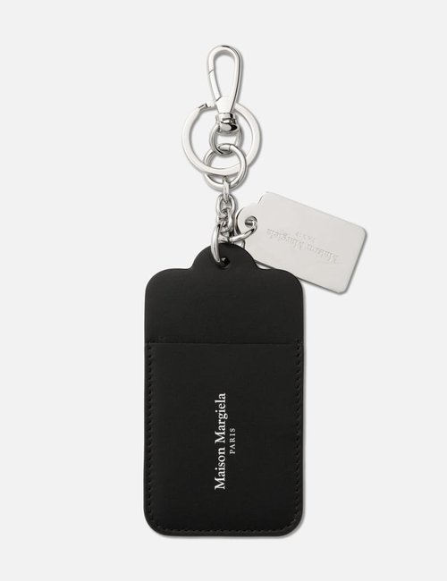 Maison Margiela 4-Stitch Keyring Card Holder - Black