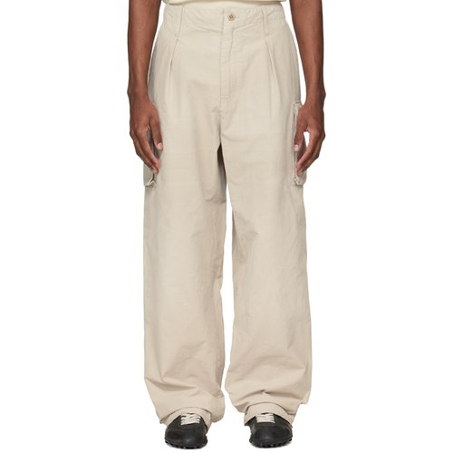 Maison Margiela Beige Cotton-Blend Cargo Pants - Tawny - S50KA0708 M35685115