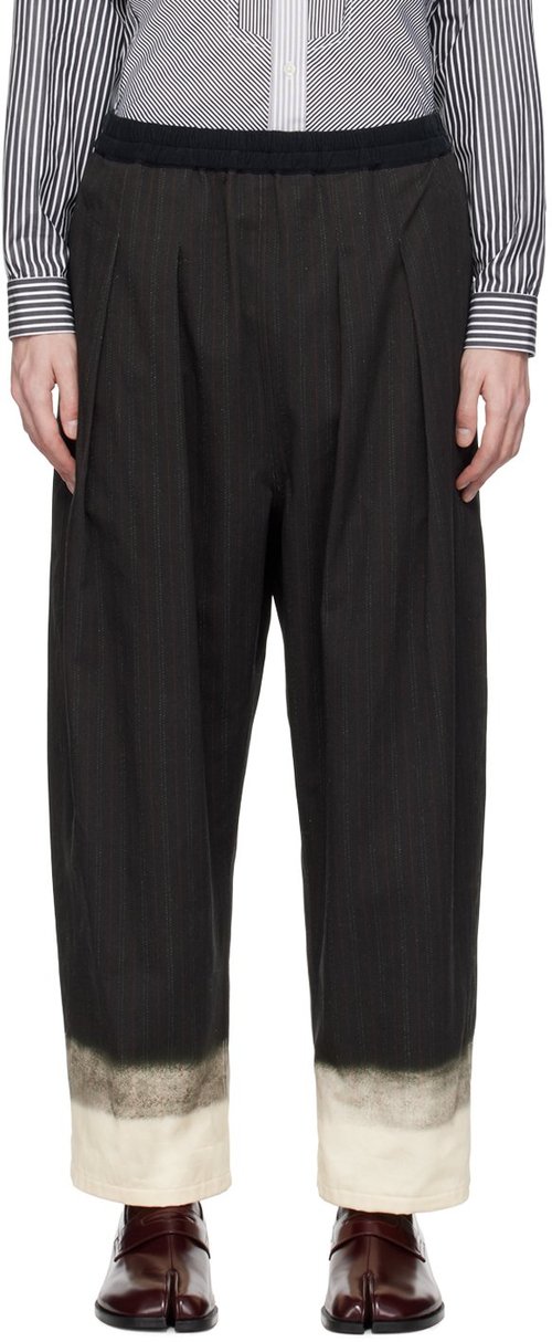 Maison Margiela Black Bleached Trousers - Dark grey - S50KA0632M35006001S