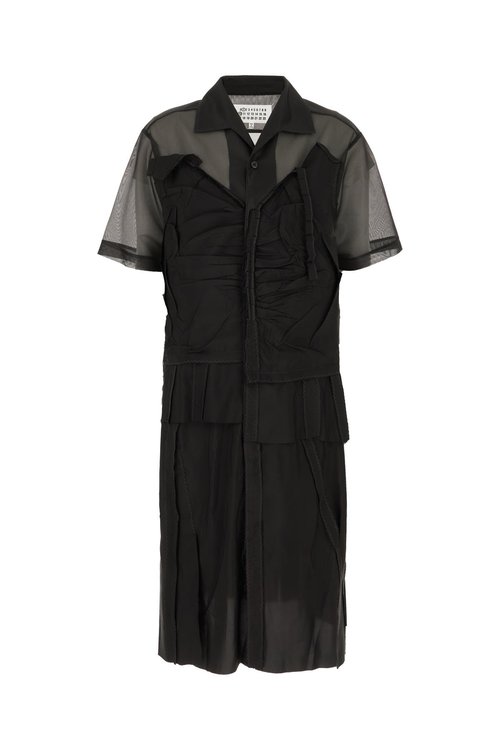 ワンピース MAISON MARGIELA Woman Dress Black S51DD0027MTJ020 900 Maison Margiela Polyester Dress 'Black' - S51DD0027MTJ020900