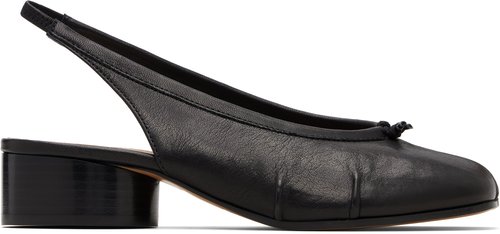 Maison Margiela Black Tabi New Ballerina Slingback - T8013 Black - S58WZ0141 P3753