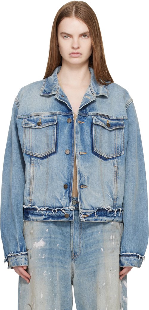 Maison Margiela Blue Denim Jacket - Light blue indig - S51AM0517 S30561987