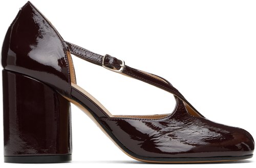Maison Margiela Burgundy Tabi Pump Sandal - T5078 - S58WL0284 P8194