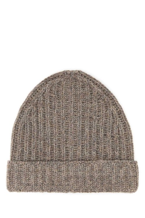 Maison Margiela Cappuccino Wool Blend Beanie Hat - S50TB0012M13151805F