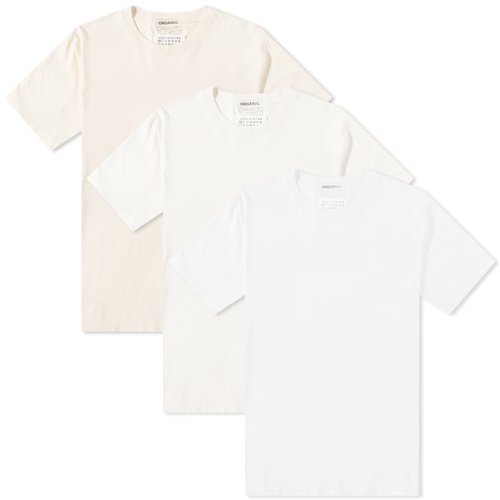 Maison Margiela Classic T-Shirt 3 Pack 'Shades Of White