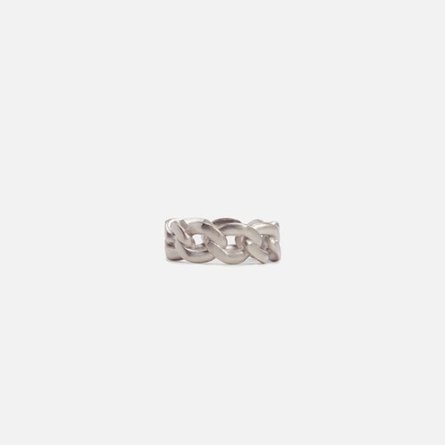 Maison Margiela Curb Chain Ring - Silver - -SM1UQ0051-SLV