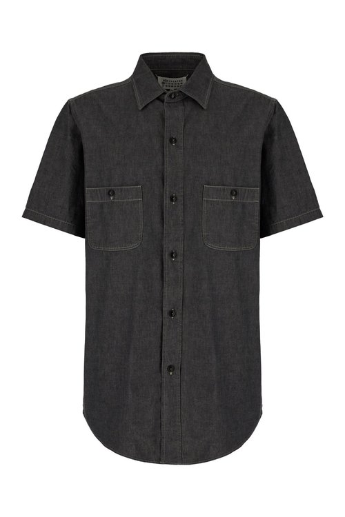Maison Margiela Dark Grey Cotton Shirt - S50DR0010M30022_854