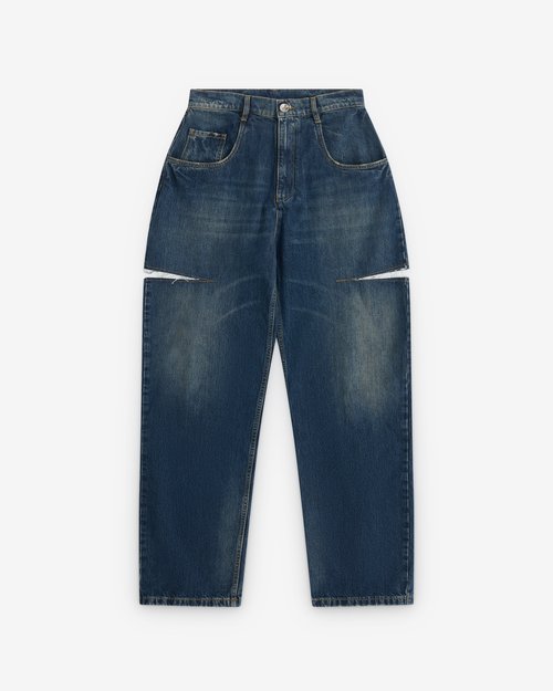 Maison Margiela Denim Jeans with Slash Details - Washed - S51LA0051M30016