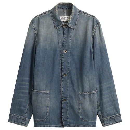 Maison Margiela Denim Shirt Jacket - Washed Blue - S50AM0658-M30021-962