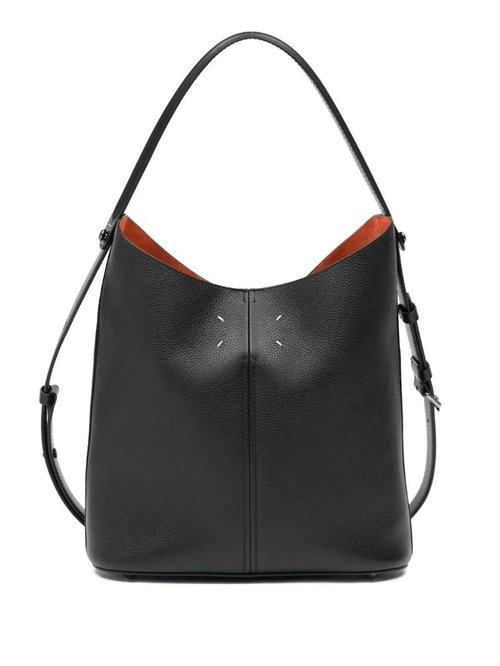Maison Margiela Dress Age Hobo Bag - Black Black Orange
