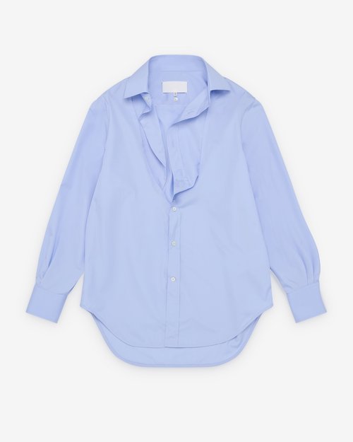 Maison Margiela Folded Collar Shirt - Light Blue