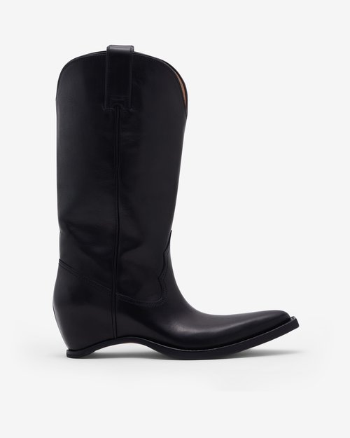 Maison Margiela Heel-less Western Boots - Black