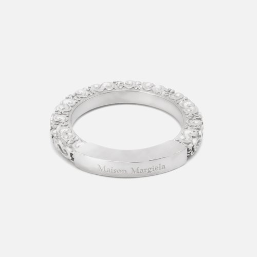 Maison Margiela Intricate Carvedl Ring - Silver - -SM1UQ0044-951
