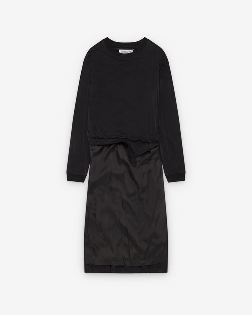 Maison Margiela Jumper Midi Dress - Black - S51DD0059
