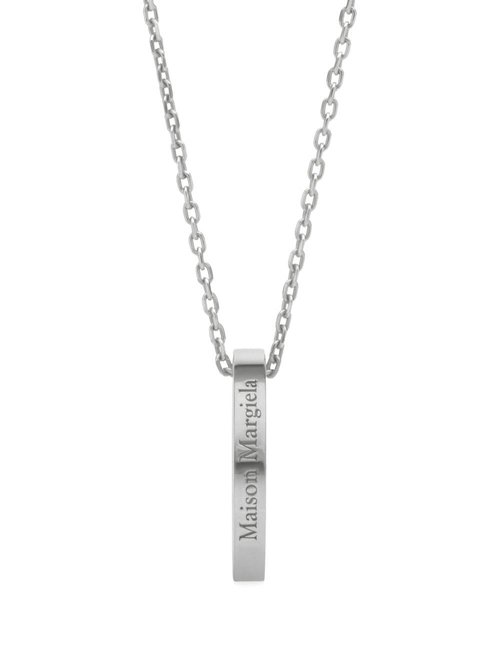 Maison Margiela Logo Reference Necklace - Polished Silver - SM1UU0066P8865102