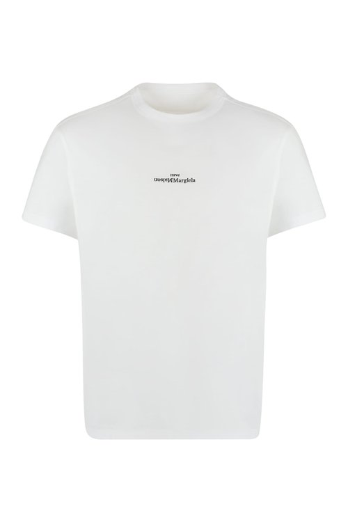 Maison Margiela Embroidered T-Shirt - White/Black Em - S30GC0701S22816_994