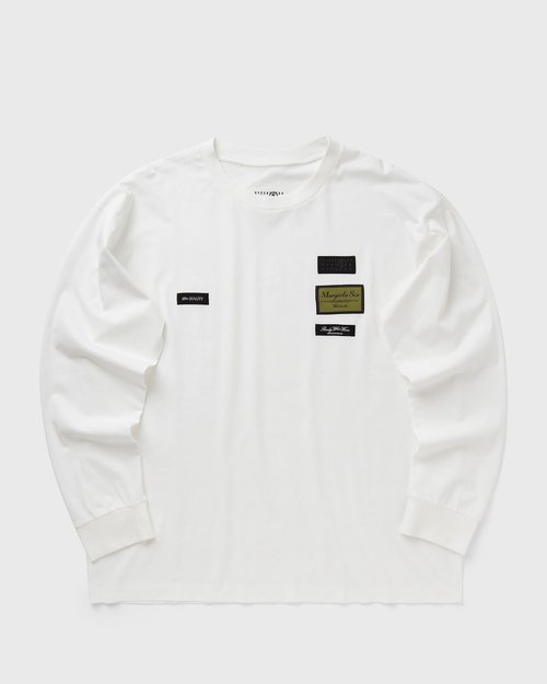 MM6 Maison Margiela Tailored Labels Long Sleeve T-Shirt - Off White - SH0NH0023-M20170-101