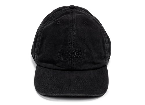 Maison Margiela MM6 Cotton Canvas Hat - Black - SH0TC0008-M35346-900