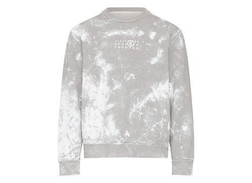 Maison Margiela MM6 Unbrushed Sweatshirt - Grey Melange - SH2GU0033S25337853M