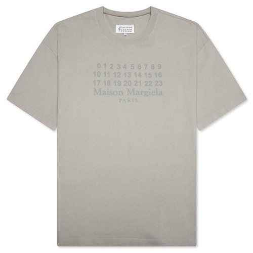 Maison Margiela Numerical Logo T-Shirt | Size XL - Grey - S50GC0716 S24567 801