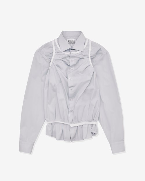 Maison Margiela Piping Shirt - Light Blue - S51DT0019
