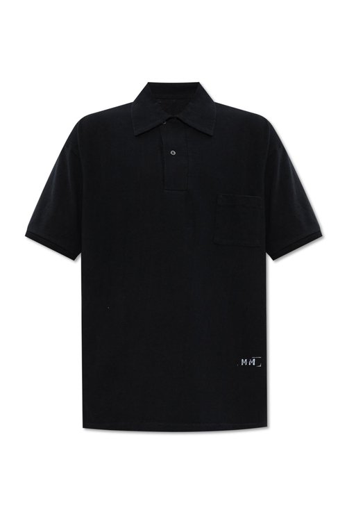 Maison Margiela Logo Print Polo Shirt - 900 - S50GL0060 M20061 900