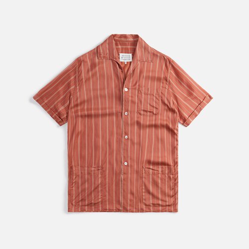 Maison Margiela Regimental Stripe Shirt - Pink - 50DR003S60380-207F