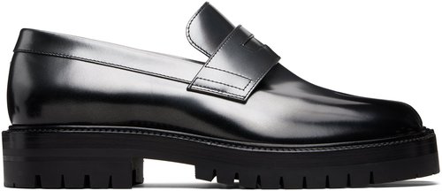 Maison Margiela & Silver Tabi County Loafers - HB126 Silver/Black - S57WR0139 P7452
