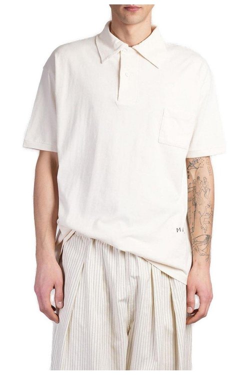 Maison Margiela Logo Print Polo Shirt - S50GL0060 M20061 102