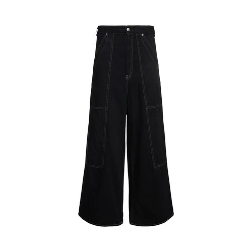 Maison Margiela Wide Leg 5 Pocket Pants - Black - S51LA0052 S30743 900