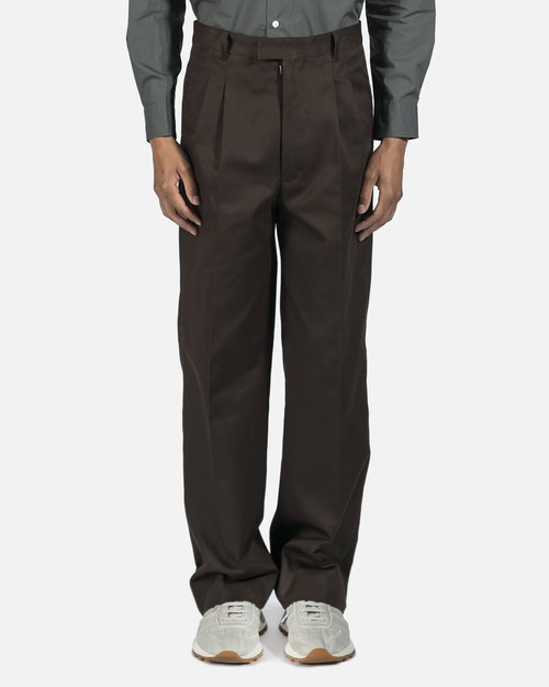 Maison Margiela Wide Leg Tailored Trousers - Brown - S50KA0567 S54042 143