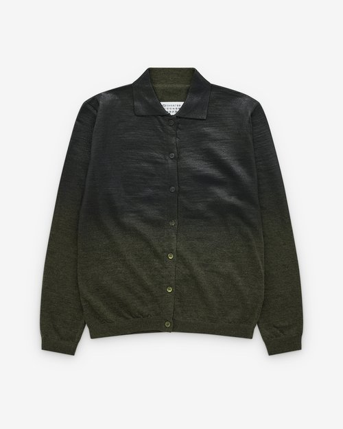 Maison Margiela Wool Blend Cardigan - Green - S51HP0031