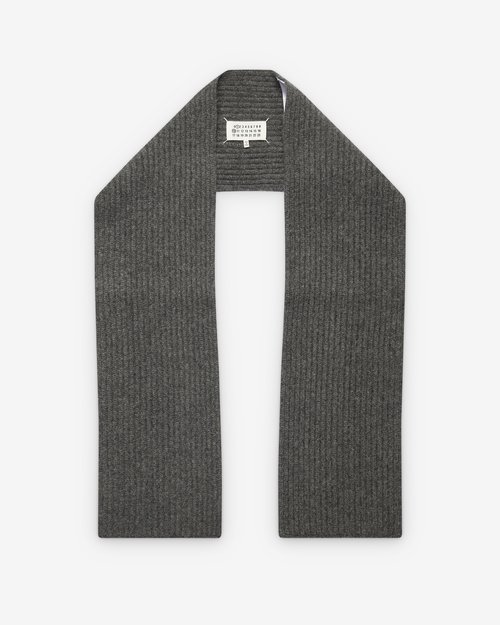 Maison Margiela Wool Scarf - Dark Grey - S50TE0112