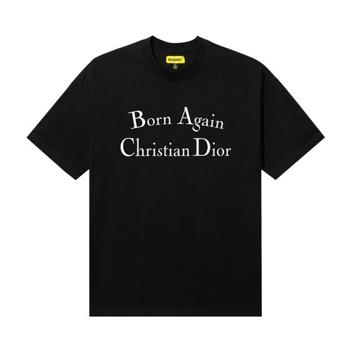 Market Secret Club Born Again Christian Dior T-Shirt - 399001969_BLAC