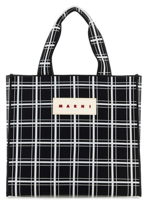 Marni Embroidered Jacquard Shopping Bag - Zo644 - SHMQ0046A0P6053ZO644