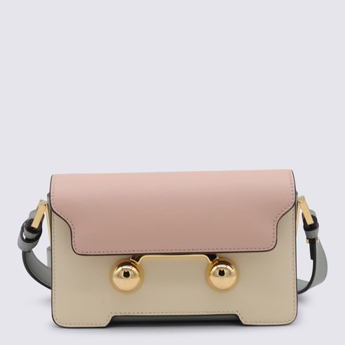 Marni And Multicolor Leather Shoulder Bag - Gold Tone/Multi-Color/Pink/Yellow - SBMP0193U1P6948ZO878