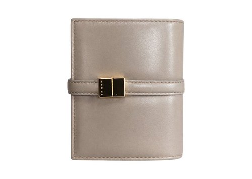 Marni Prisma Billfold Leather Wallet - Cork Beige