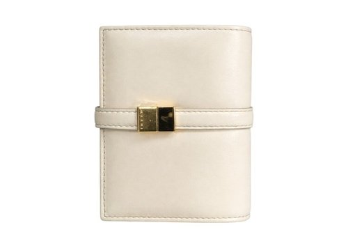 Marni Prisma Billfold Leather Wallet - Lily White