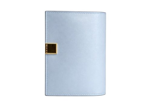 Marni Prisma Folded Leather Wallet - Smoke Blue