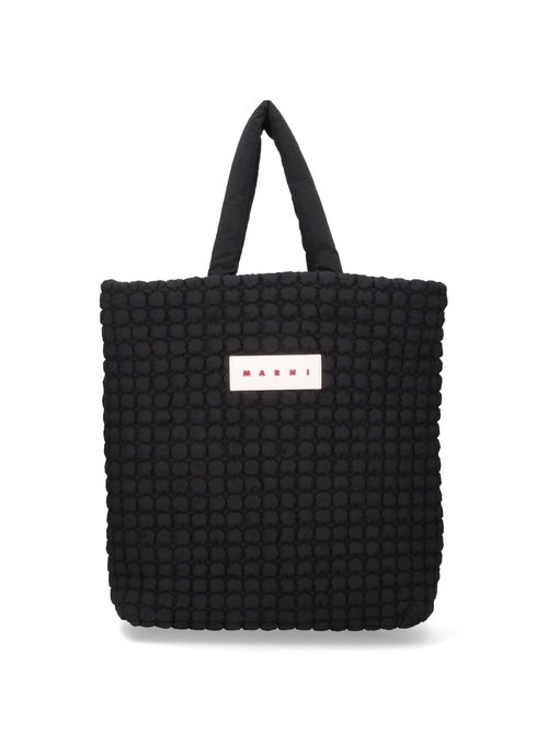 Marni puff Tote Bag - Black - SHMQ0101U0P856200N99