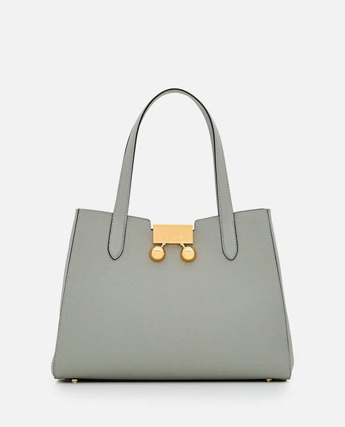 Marni Shoulder Bag - Gold Tone/Grey - BMMP0150U0P818500N27