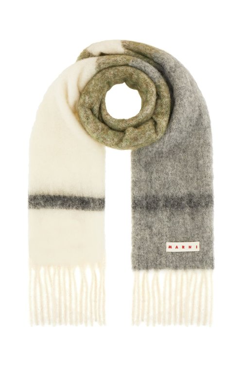 Marni Striped Alpaca Scarf - Stv58 - SCMC0139Y0UAW053STV58