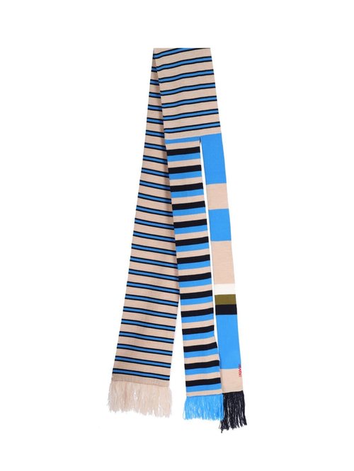 Marni Striped Virgin Wool Scarf - SCZC0079Q0UFW620MXB52