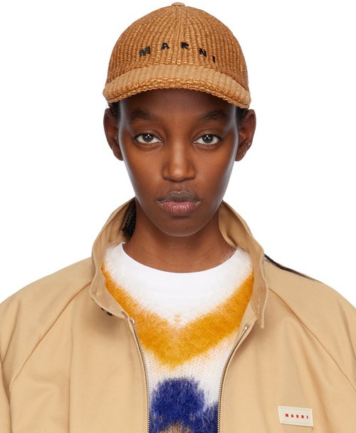 Marni Rafia Hat - Caramel - CLZC0105S1UAC00400M24