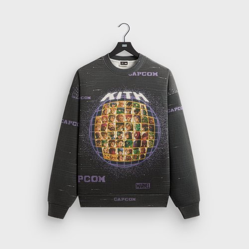 Marvel vs. Capcom | Kith Character Select Vintage Nelson Crewneck - Black - M034303-001