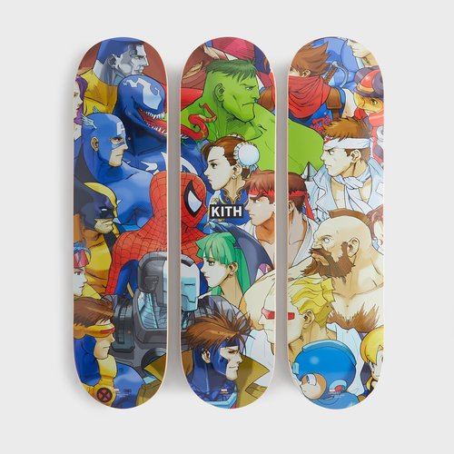 Marvel vs. Capcom | Kith Triptych Set of 3 Skatedeck - Multi - L150829-906