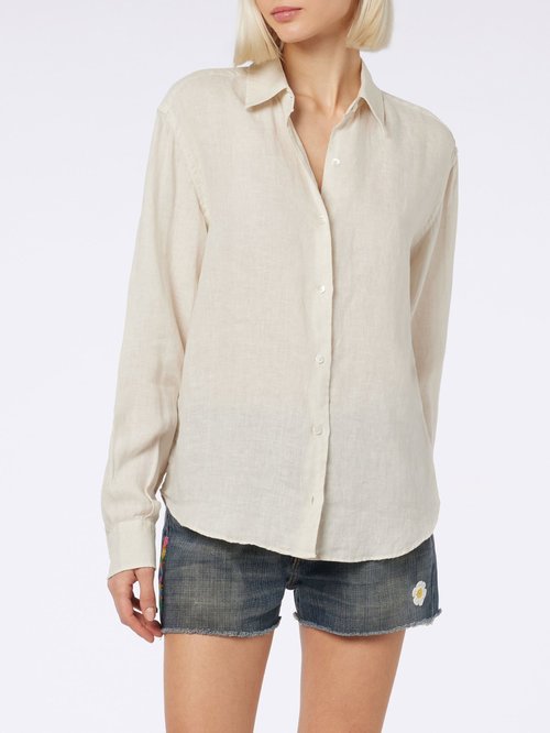 MC2 Saint Barth OFF-WHITE Linen Shirt Meredith - MDH00100030F