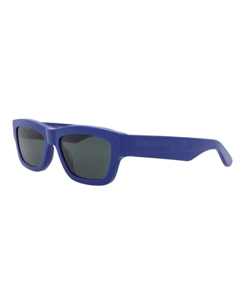 Mcq Alexander McQueen Alexander McQueen Square Rectangle Sunglasses - Blue Blue Blue (Am0419S/30014614/005)