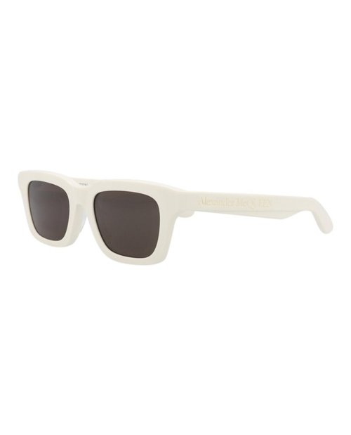Mcq Alexander McQueen Alexander McQueen Square Rectangle Sunglasses - White White Grey (Am0392S/30014333/005)